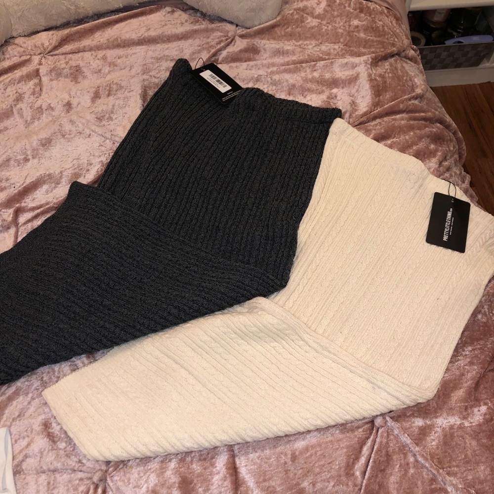 PRETTY LITTLE THING Gray Skirt